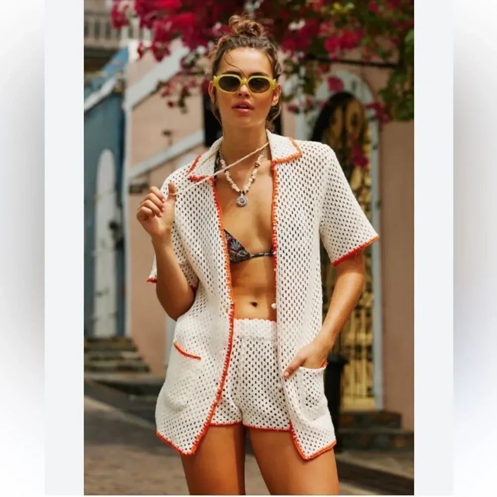 free-est by Free People
Cabana Fauxchet Top And Shorts Set